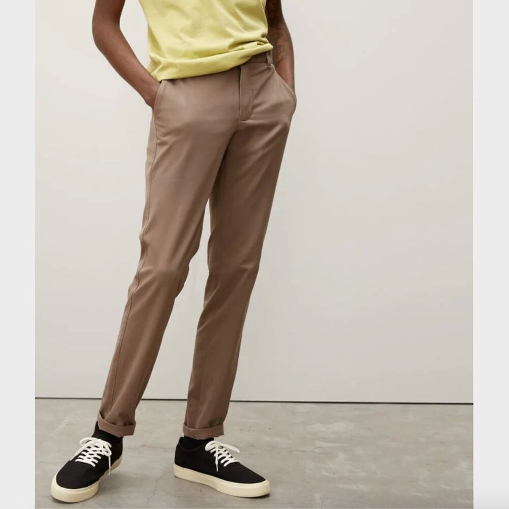 Everlane Man's Light Brown Chino Uniform Slim Fit Pant - Size 30X30